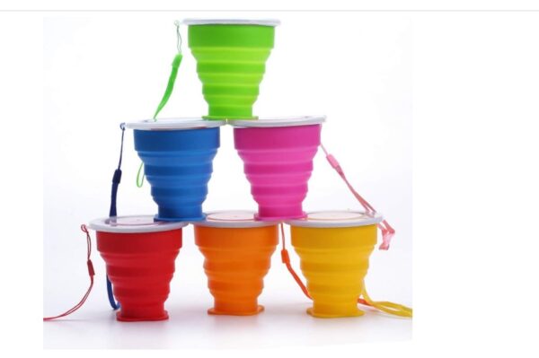 6 Piece Collapsible Silicone Cup