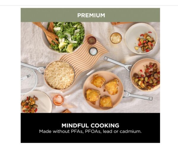 Ninja Extended Life 5-Piece Ceramic Cookware - Image 2